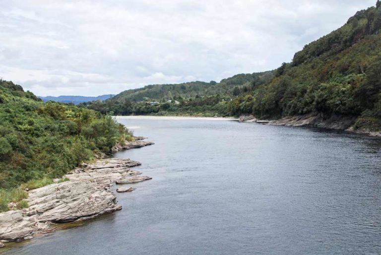 Grey River from Brunner Mine, Greymouth, West Coast, New Zealand