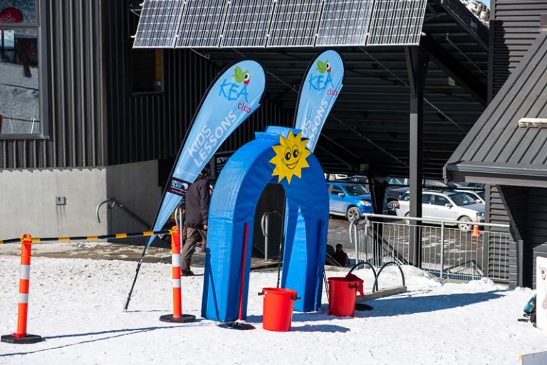 Meeting point for Kea Club Ski Lessons at Mt Hutt Skifield, Methven, NZ