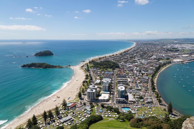 Mt Maunganui View from summit of the Mount