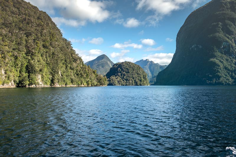 Doubtful Sound on a blue day