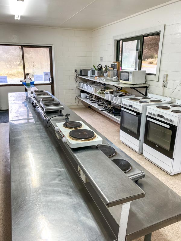 Kitchen facilities at Glentanner Holiday Park