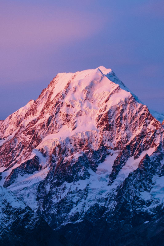 Aoraki Mt Cook at Sunset