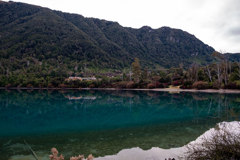 Clear blue green water at Bobs Cove Queenstown hike